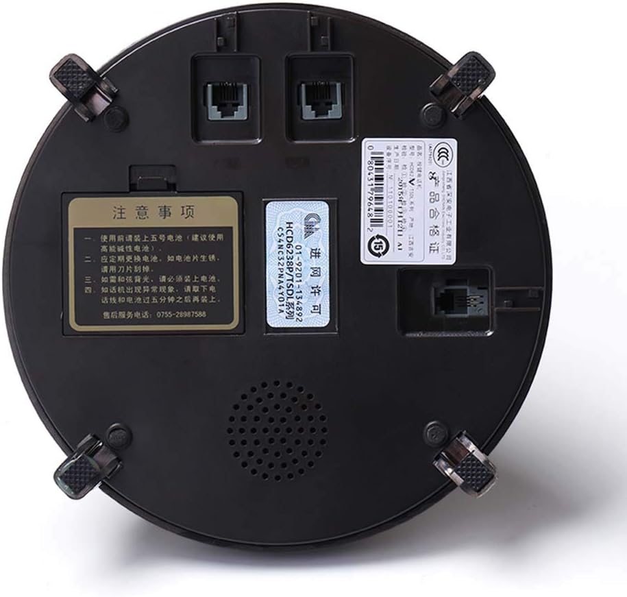 Qdid Antique Phone European Retro Home Corded Phone Creative Voice Report Number with Ring Tones Phone Push-Button Dialing