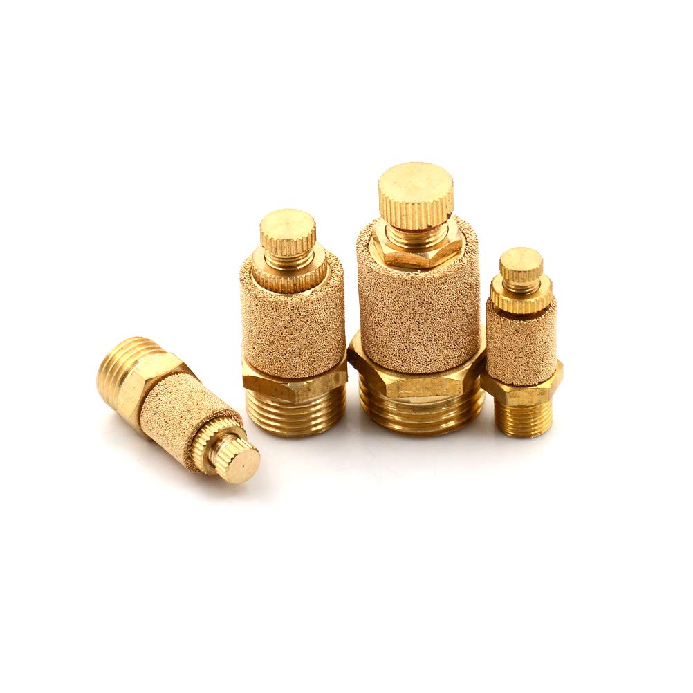 Silenziatore di scarico in bronzo sinterizzato filettatura maschio 1/8″ per cilindri valvole