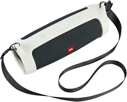 Funda de transporte flexible para proteger la funda protectora de la funda de viaje para JBL Charge 4 Altavoz Bluetooth impermeable (gris)