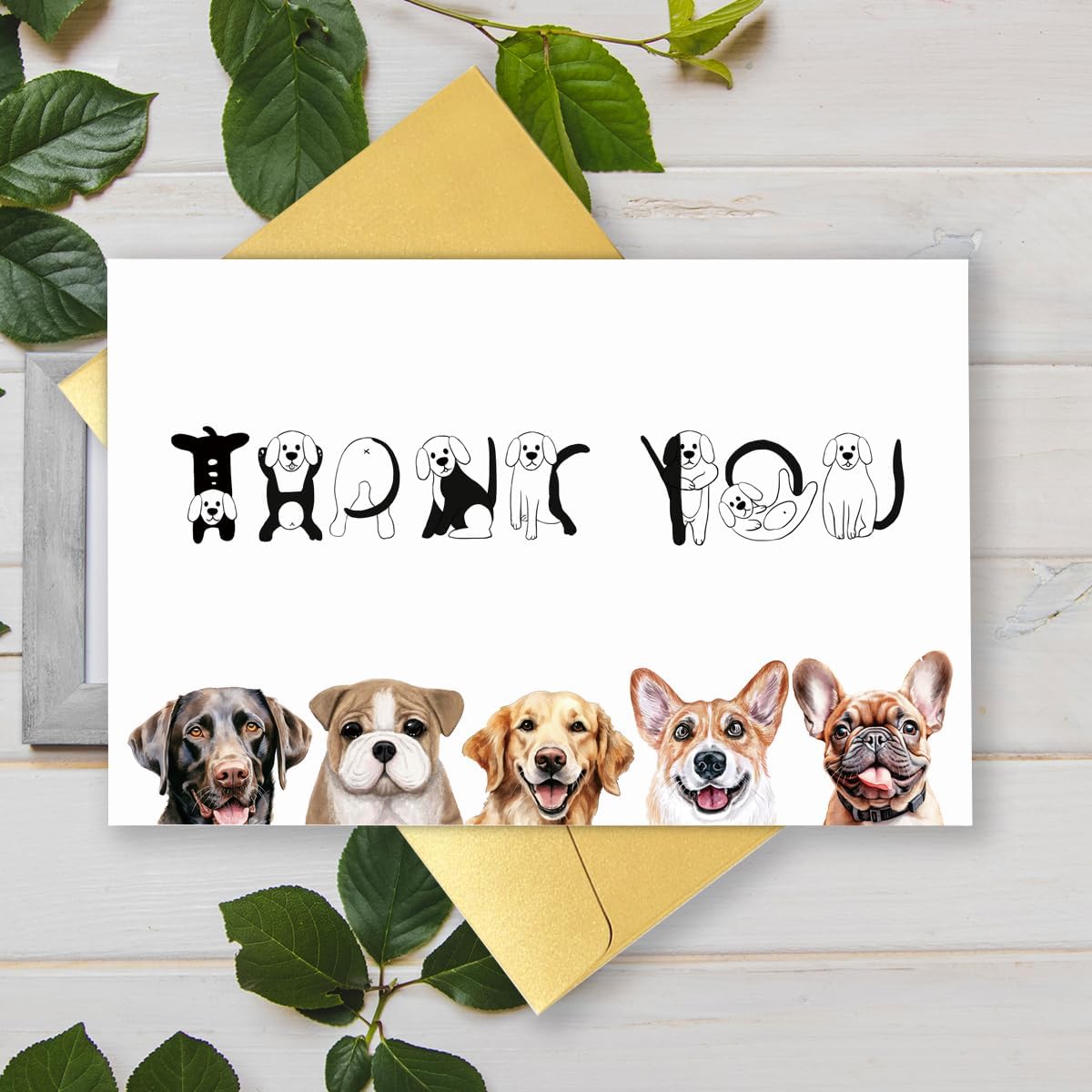 Cute Dog Thank You Card - Appreciation Gift for Friend, Teacher, Boss, Coworker or Dog Lover - Pun Veterinarian Card - Image 4