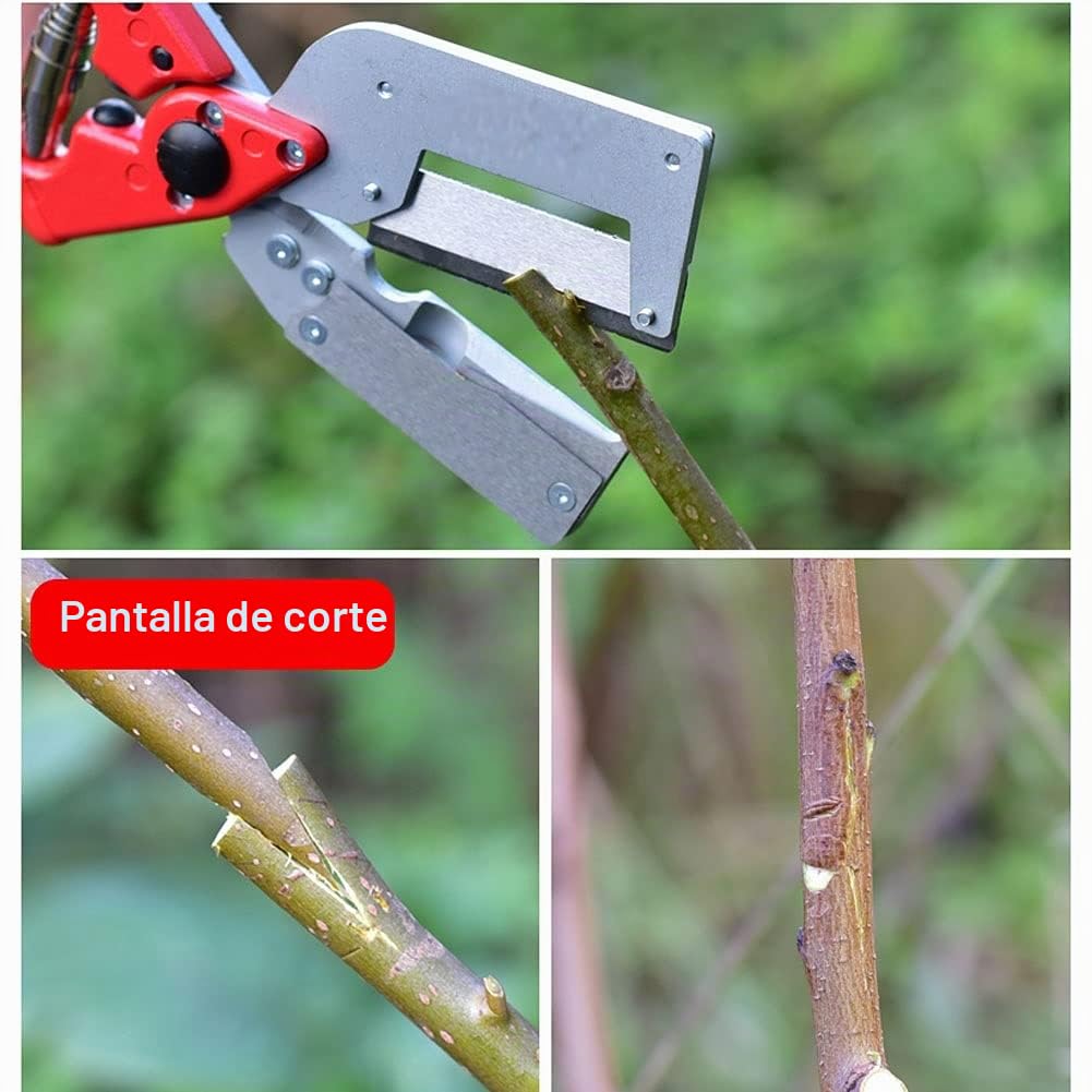 Jardín Injerto Kit Profesional Podadora Cortar Tijeras Jardinería Herramienta de Injertar con Cuchillas para Árboles Frutales/Flores/Herramientas de Corte Carraca