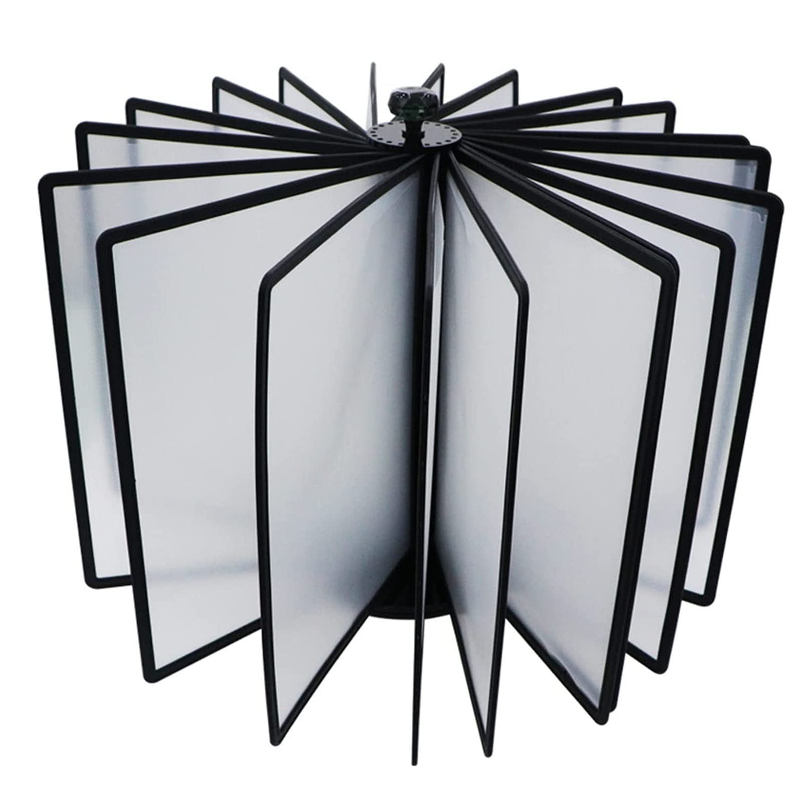 OLSKFUH Catalog Display Rack - Desk Reference Organizer 20- Pocket Flip Flie Folder For Display A4 Documents Office,