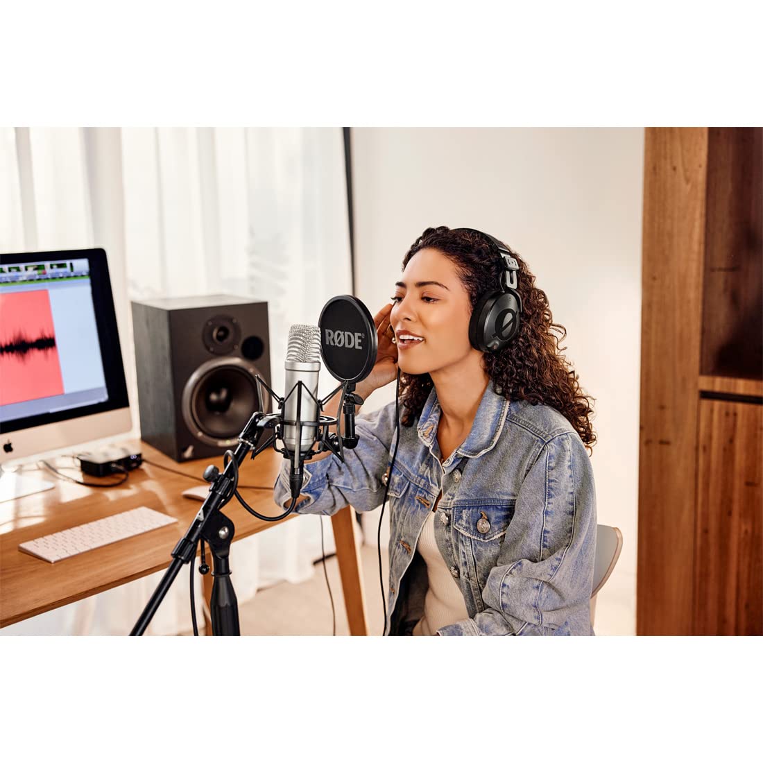 Rode NTH-100 - Auriculares de diadema para estudio (incluye extensión Keepdrum, 3 m)