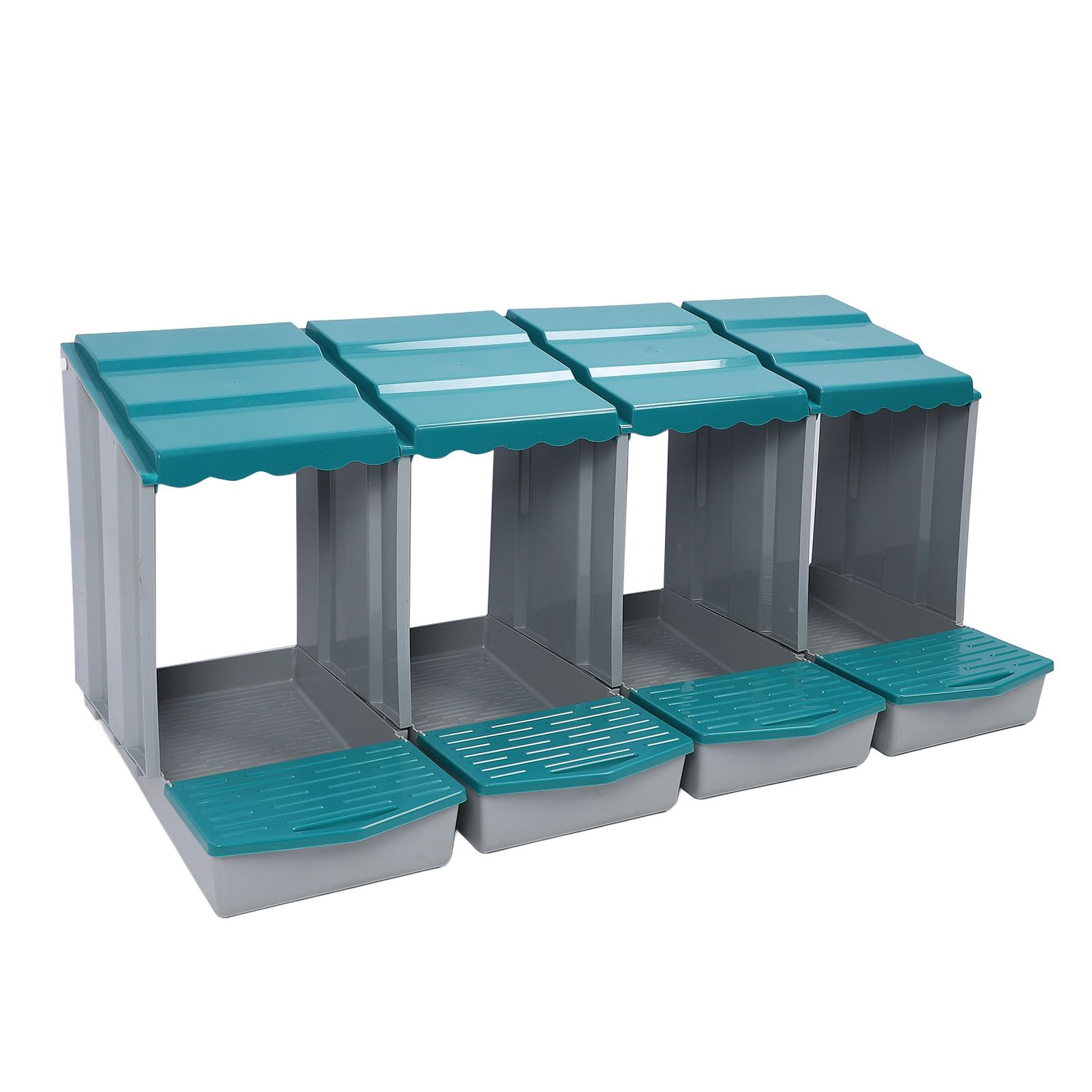 Qcwwy Caja Nido para Gallinas de 6 Orificios, Caja para Poner Huevos de Material PP con Percha Oscilante, Fácil Montaje, Diseño Extraíble para una Rápida Recolección de Huevos, Calidez