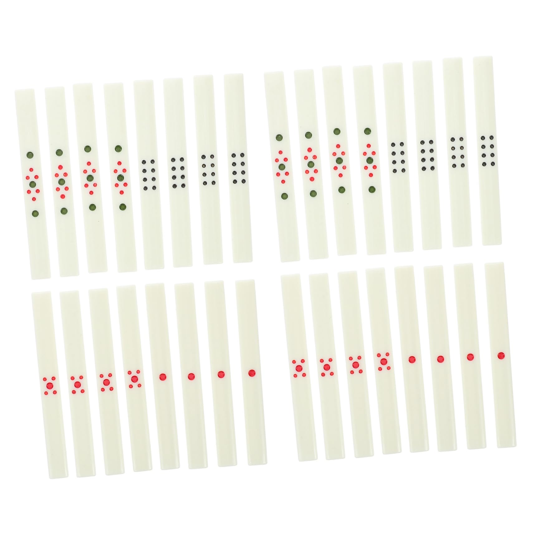 Toyvian 88pcs Mahjong Game Scoring Sticks Chinese Mahjong Game Set Family Block Accessories