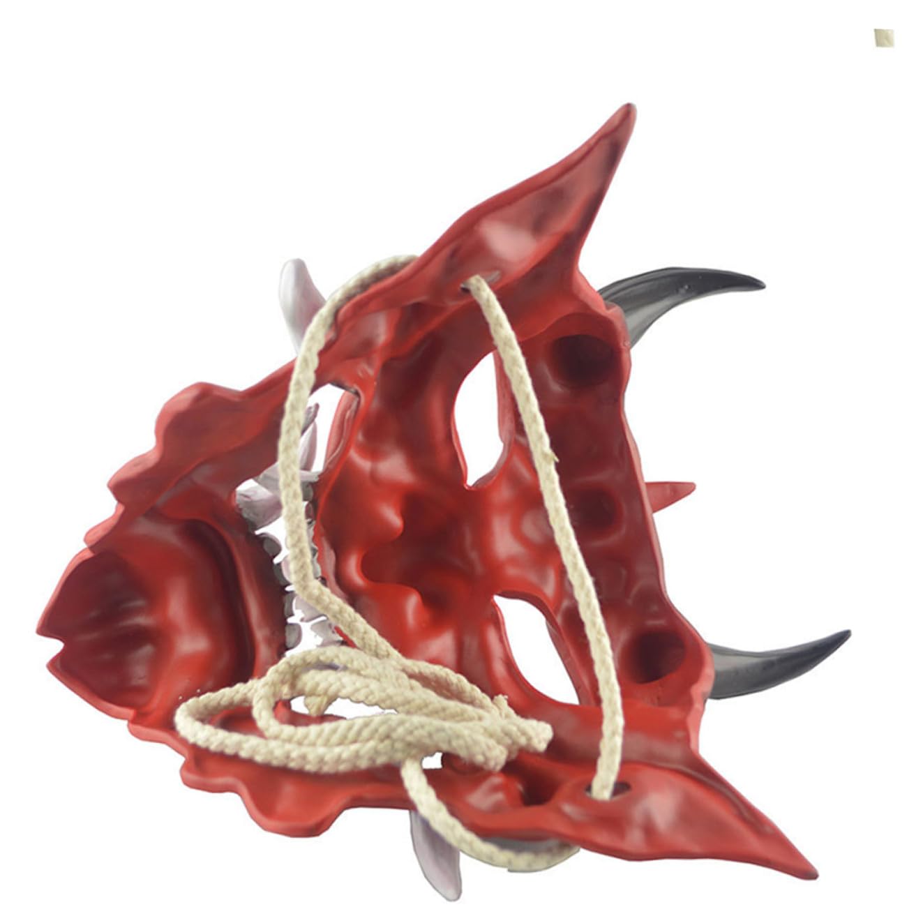 ibasenice 1Stk Partyzubehör Halloween-Maske Tier Maskerade-Maske halloween masken halloweenmaske kopfschmuck Cosplay-Maske Teufelsmaske Abschlussball Kleidung Kopfbedeckung bilden Mann rot