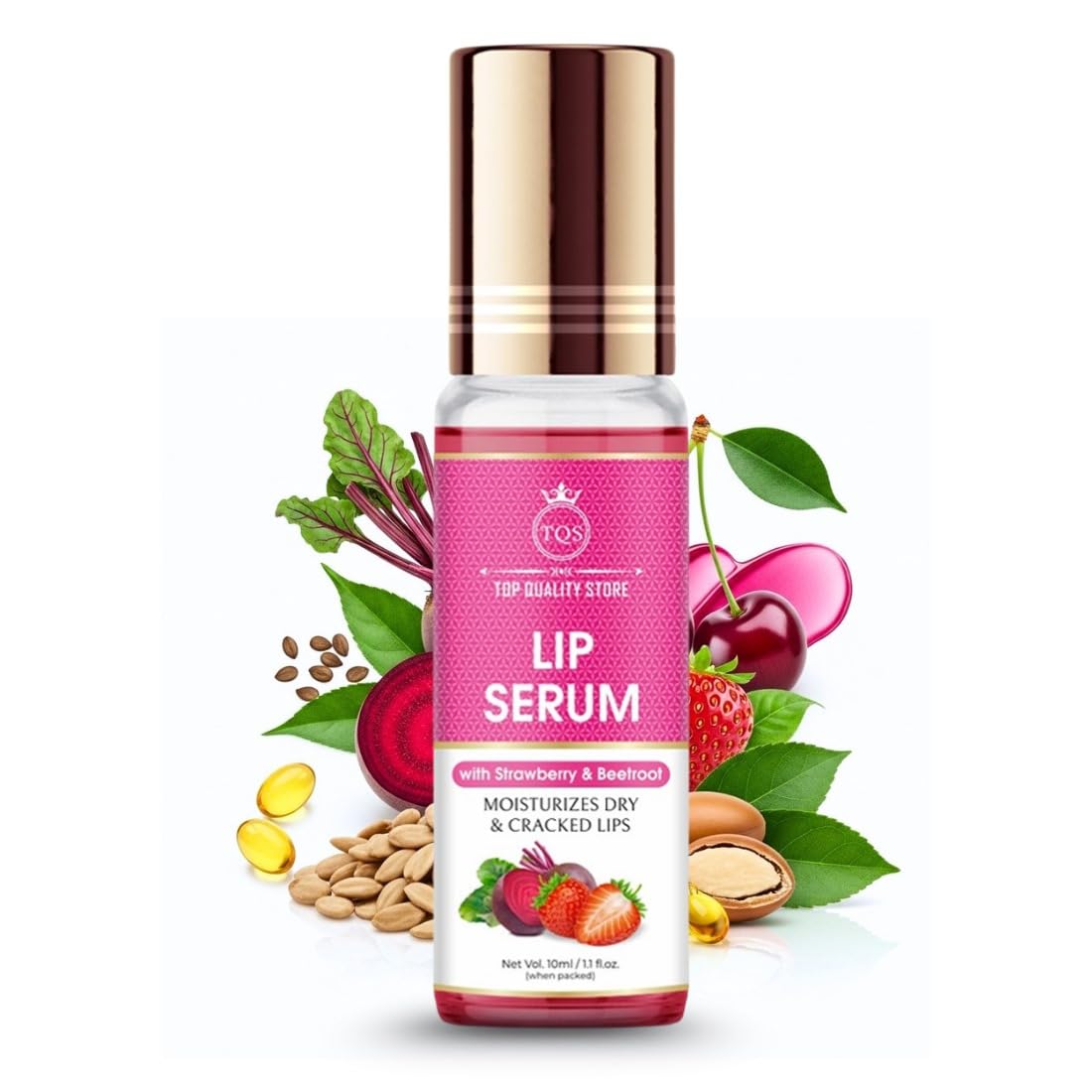 TQS Lip Serum Roll On for Dark, Dry & Pink Lips - Oil for Women & Men - 10ML-image-9