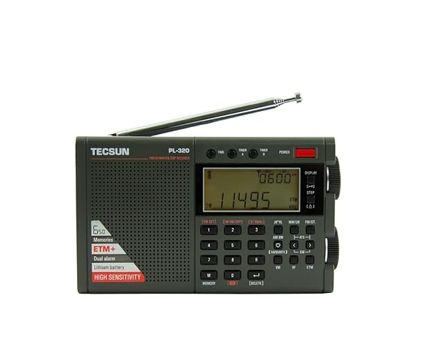 Radio de banda mundial DSP Tecsun Digital PL320 AM/FM/LW/SW
