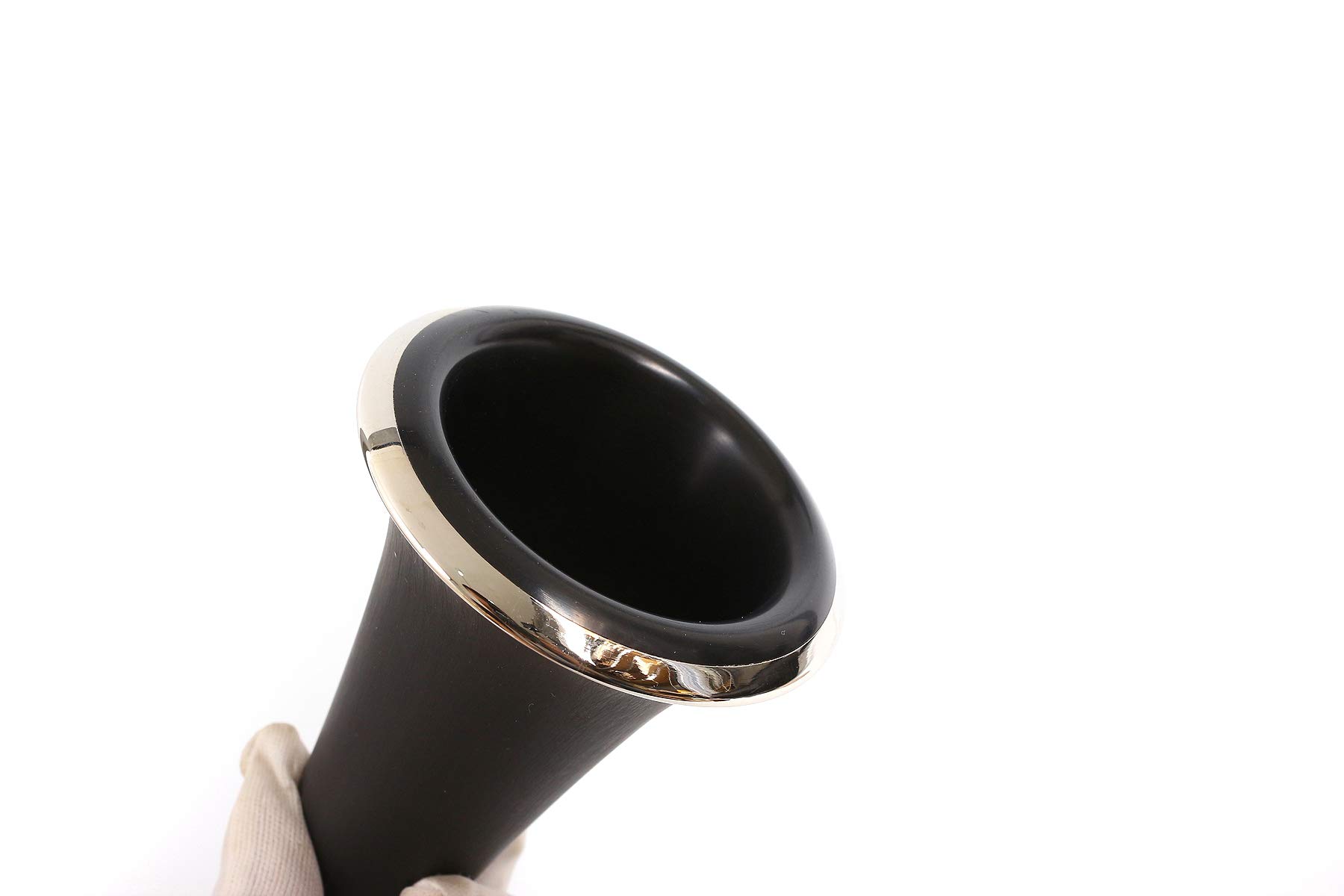 Yinfente Professionelle Klarinette, Ebonit-Holz, G-Schlüssel, flache Klarinette, 2 Fässer mit Etui, Tuch, Schilfzubehör (G-Key)