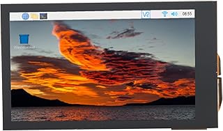 Tela sensível ao toque capacitiva de 3,5 polegadas, tela sensível ao toque IPS de 5 pontos 480 x 800 LCD IPS regulável para RasPi, ângulo de 170 graus, tela sensível ao toque capacitiva USB tipo C para Win 11, 10, 8,1 e 8,7