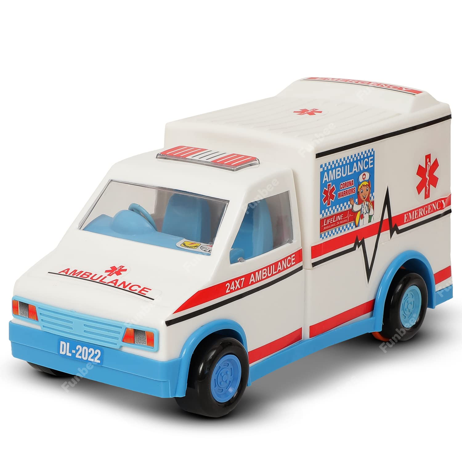 Jouet Ancien à Friction – Ford Capri Ambulance – Voiture Vintage