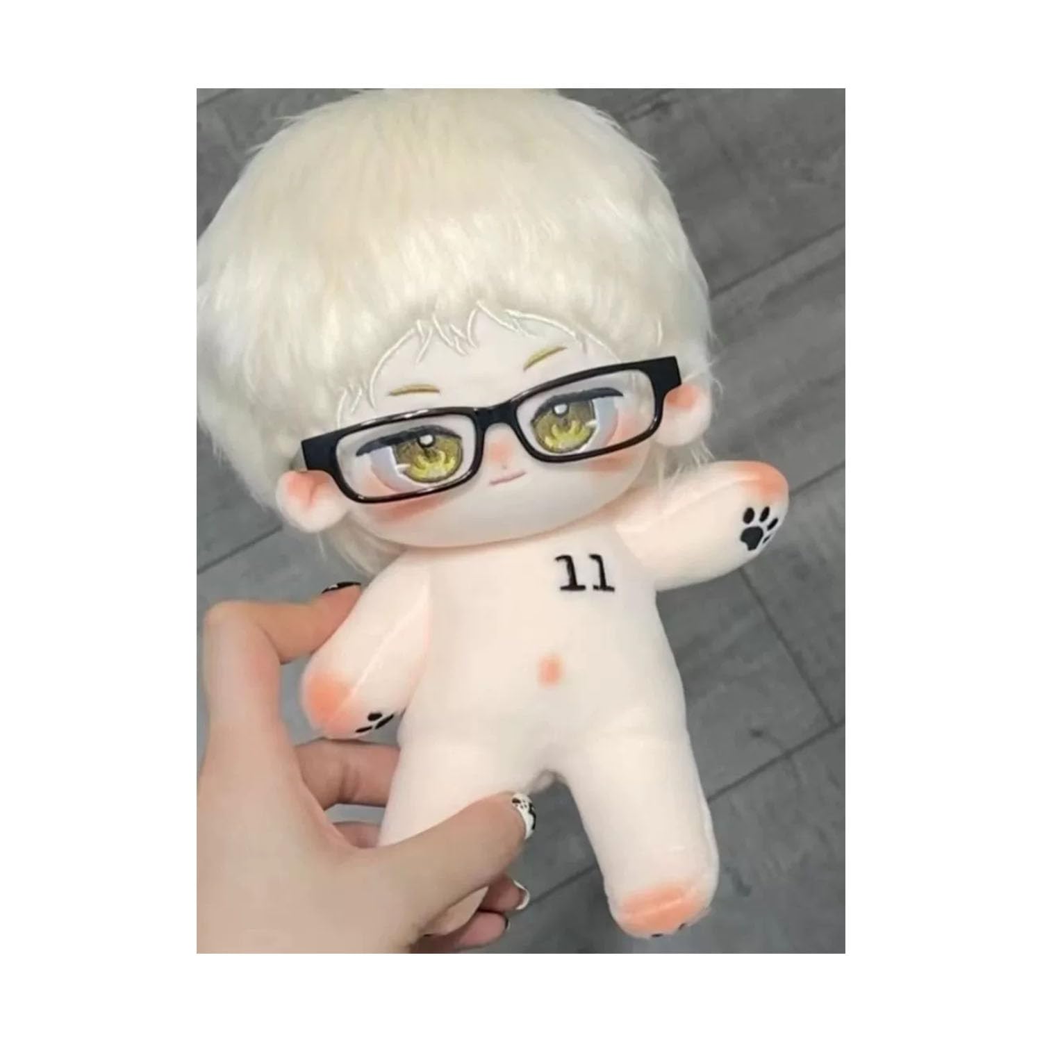Amazon.co.jp: ハイキュー!! 月島 蛍 ぬいぐるみ 綿人形 眼鏡なし 20cm