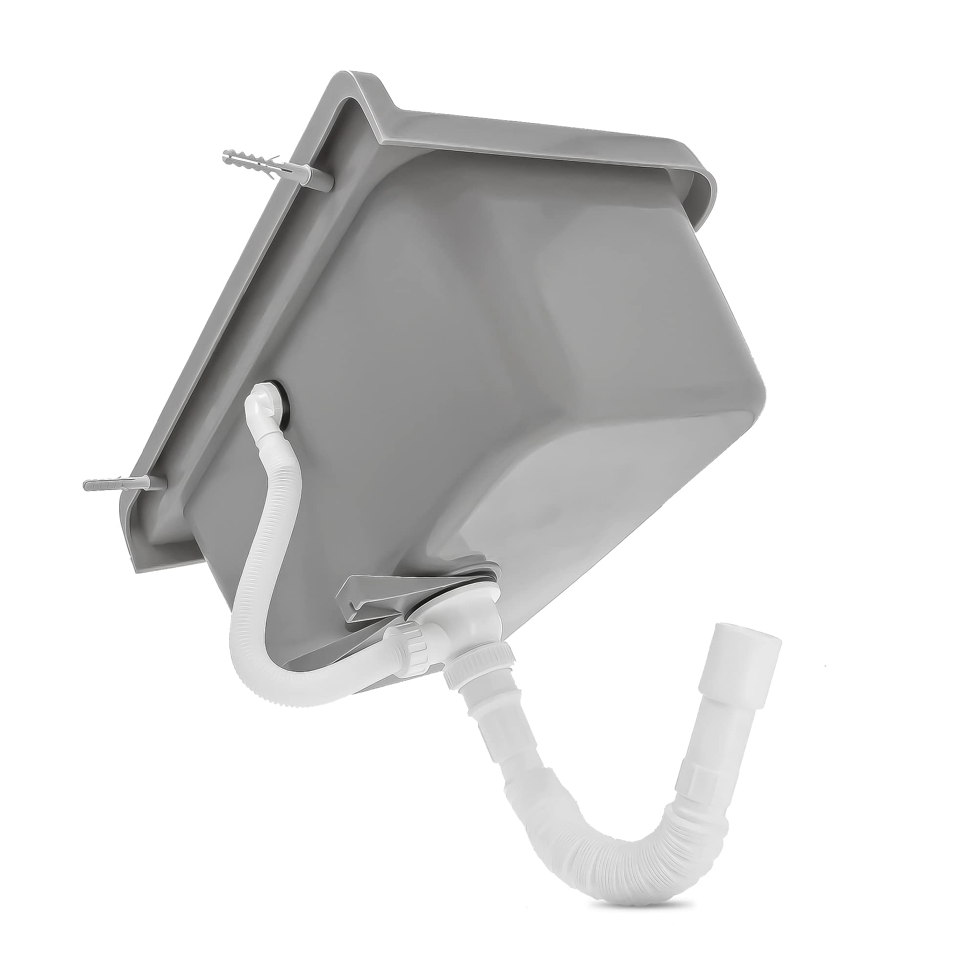 Évier Commercial Industriel Monochambre 55 x 34 x 21 cm Gris