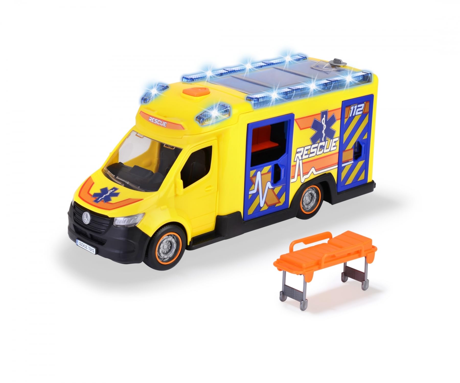 Dickie Toys - Sprinter DE Ambulancia DE Fuego Y Rescate