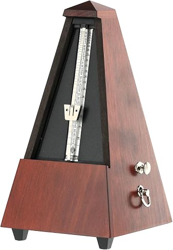 Wittner wooden metronome with bell 811M mahogany finish