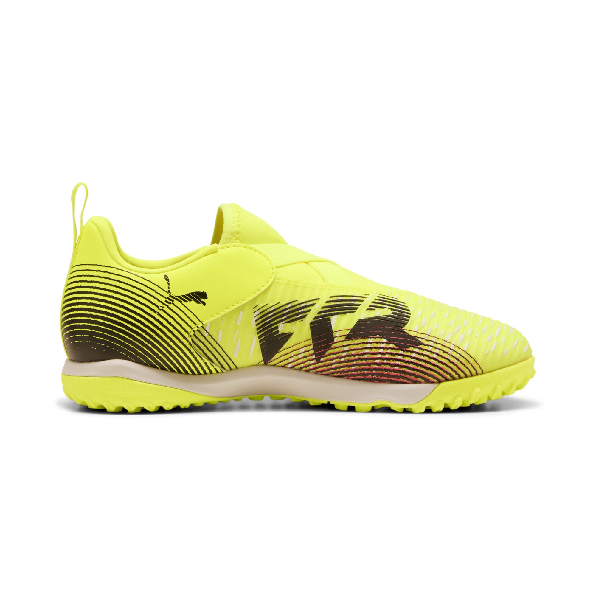PUMA Jugendliche Future 8 Match TT +Mid Fußballschuhe ohne Schnürung 33, Yellow Alert Black Sun Struck Pink