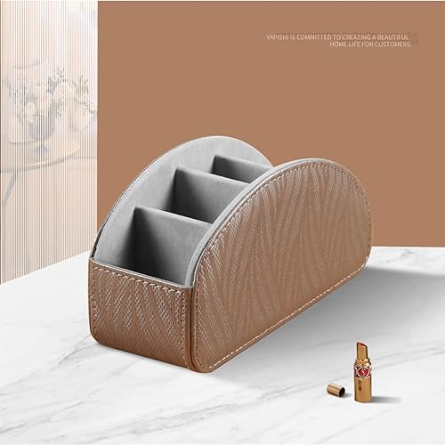 Miniatura 4 de Organizador para controles remotos para mesa, de piel sintética, 5 compartimentos, para escritorio, DVD, medios de comunicación, Blu-Ray,