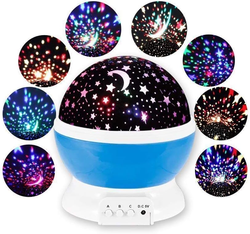 Plastic Night LED Light, (Multicolour, 1 Projector, 1 Usb Cable)