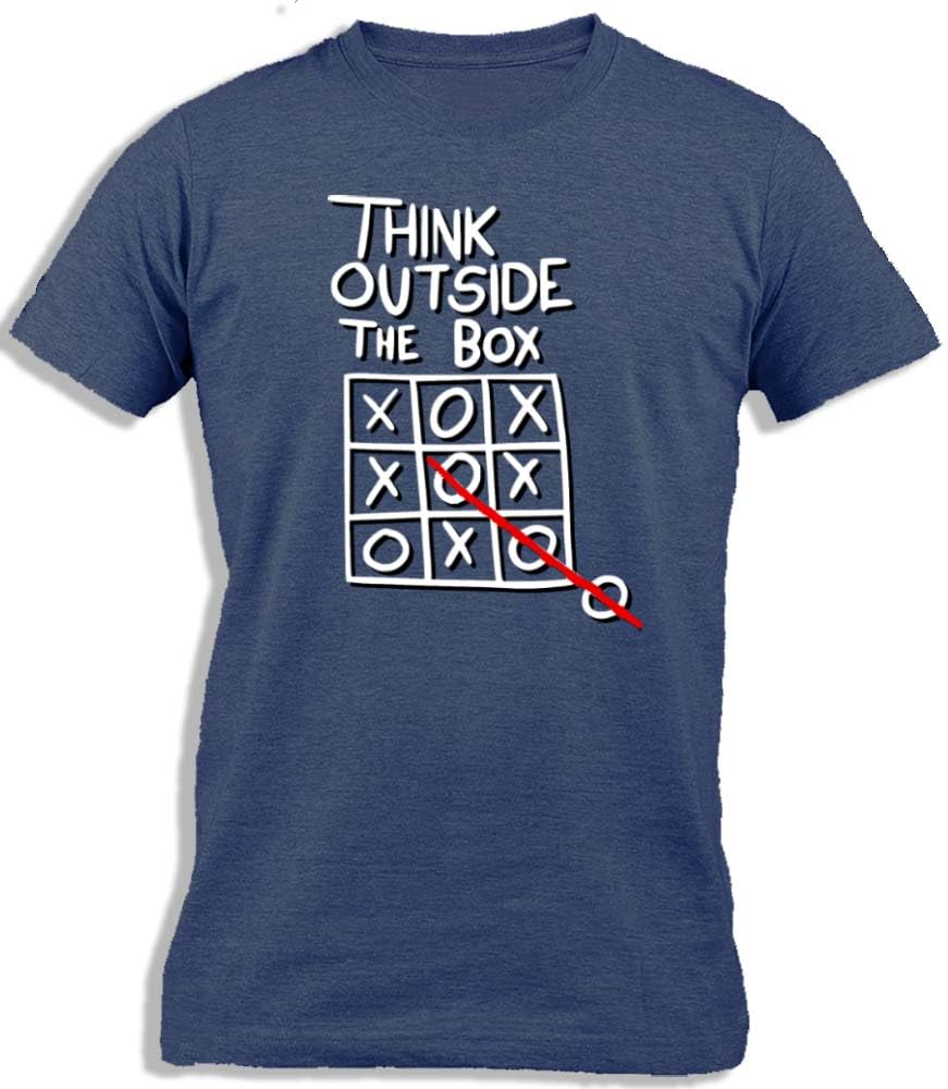 Ay Cabron™ Think Outside The Box | Funny Sarcastic Smart Comment Cotton T-Shirt For Men