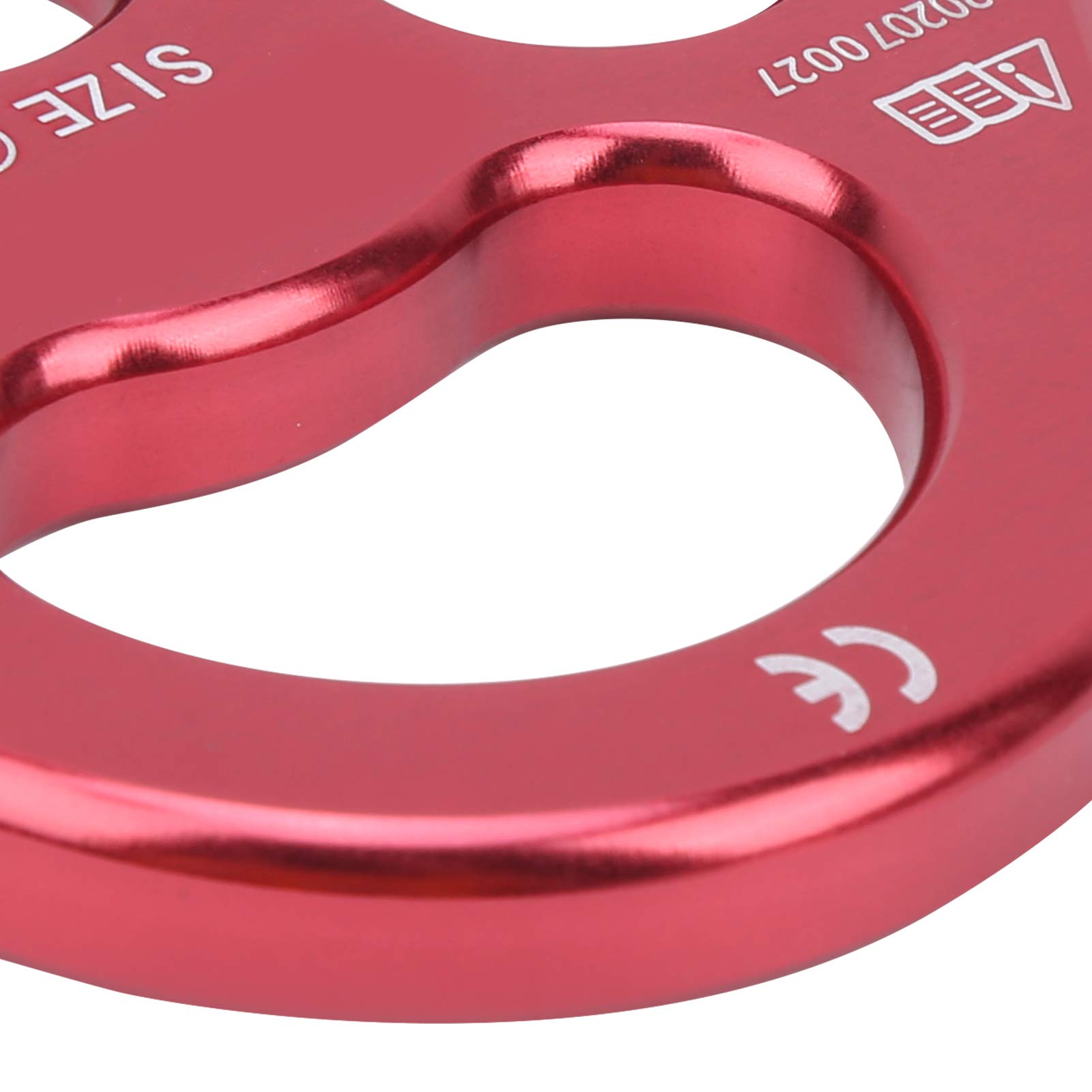 Sartiame a 3 Fori climbing Fori, Connettore divisorio Multi-Ancoraggio Piastra di Rigging Attrezzatura per Arrampicata per Alpinismo 3 Fori Piastra Arrampicata Rosso Attrezzatura