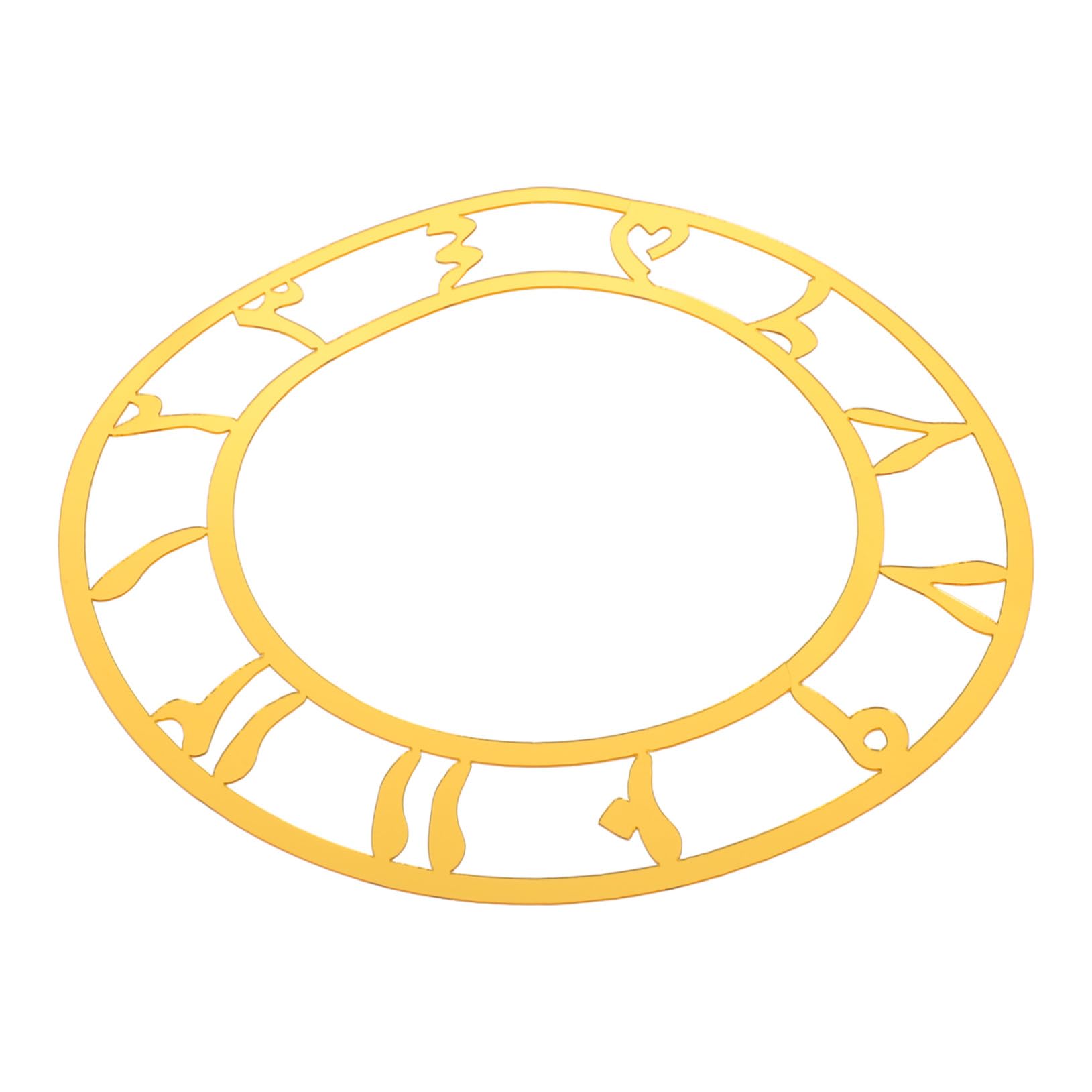 Cadran horloge autocollant rond effet miroir pour une décoration murale raffinée et chic
