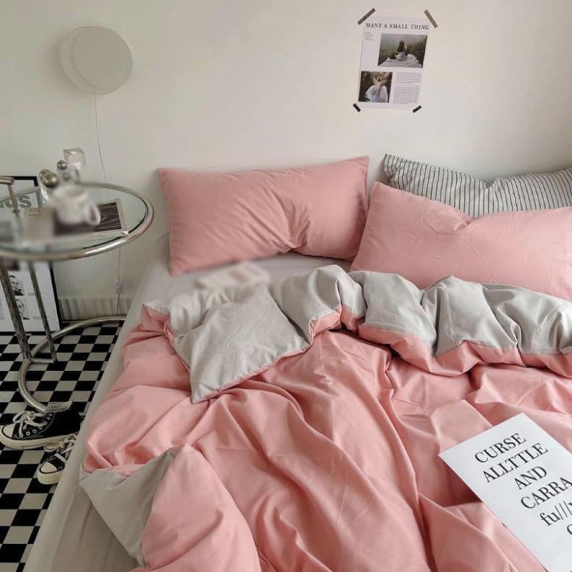 Duvet Cover Single Quilt Duvet Cover Quick-Drying Duvet Cover Bedding Cover Single Duvet Cover for Single Person Style M4 (Style M8 D150*200cm)