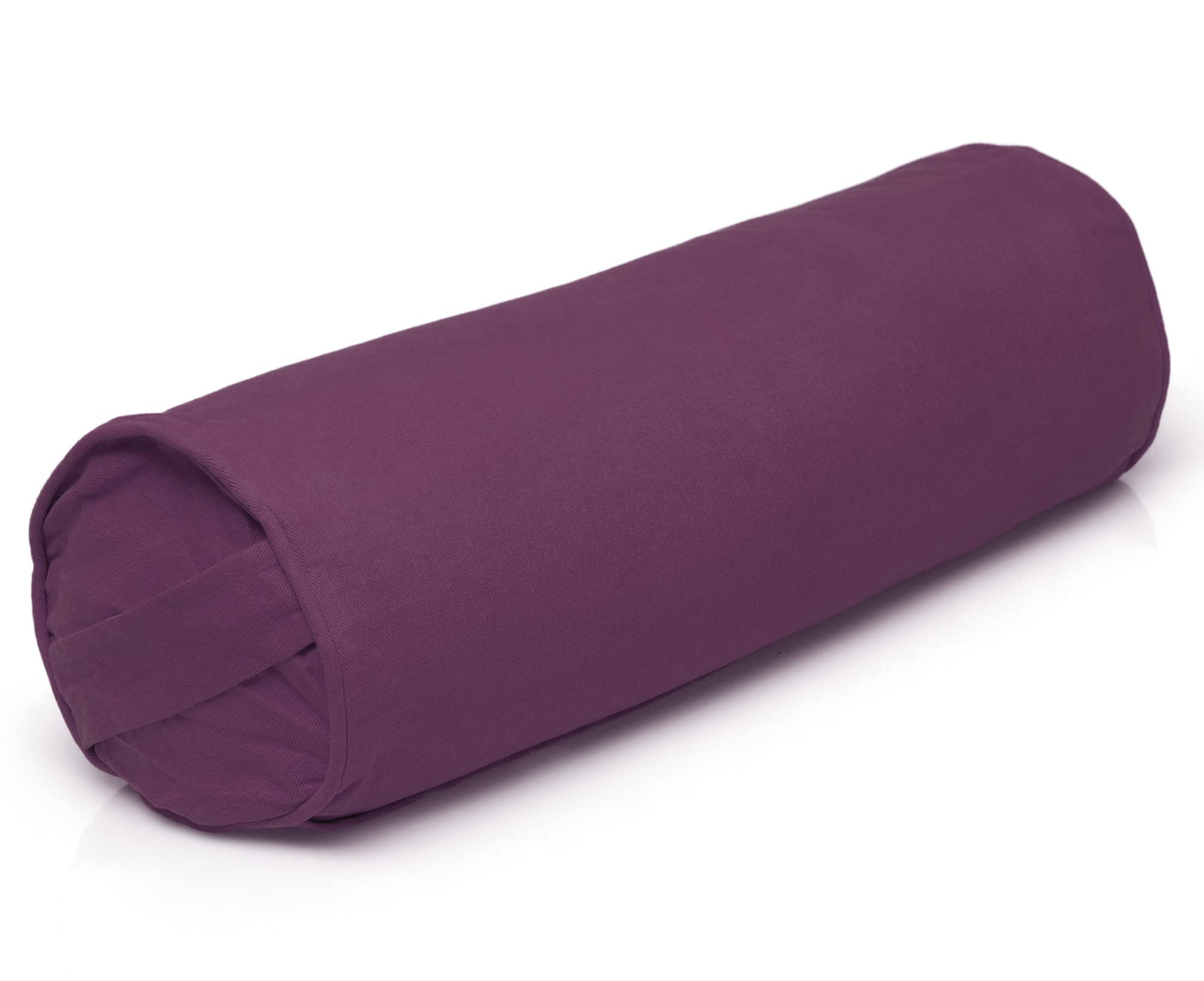 Yogistar Yoga-Bolster Yin - Basic - rund 61 x 20 x 20 cm, violett