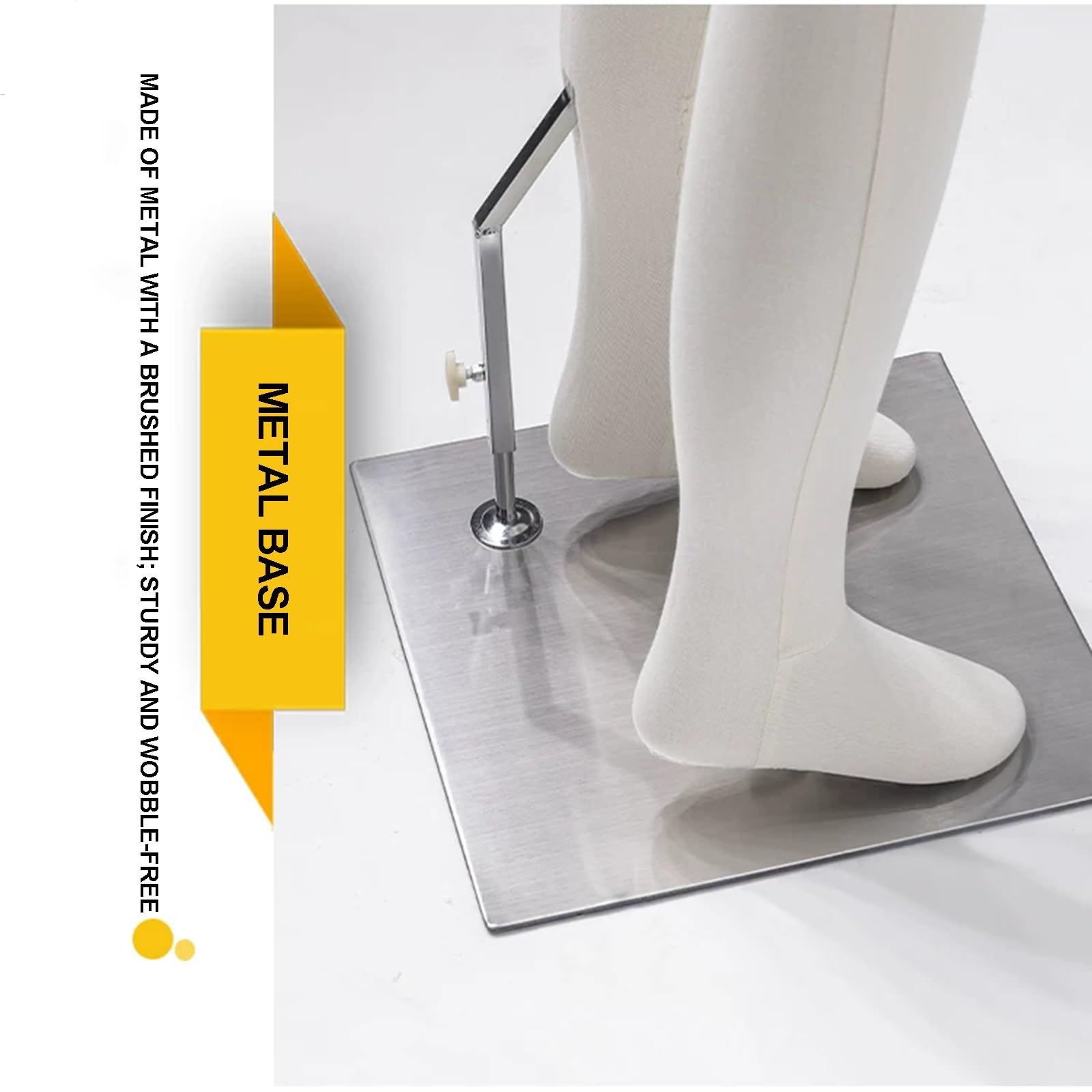 Maniquí De Cuerpo Inferior, Forma De Piernas con Base Metálica, Exhibidor para Pantalones, Leggings, Shorts