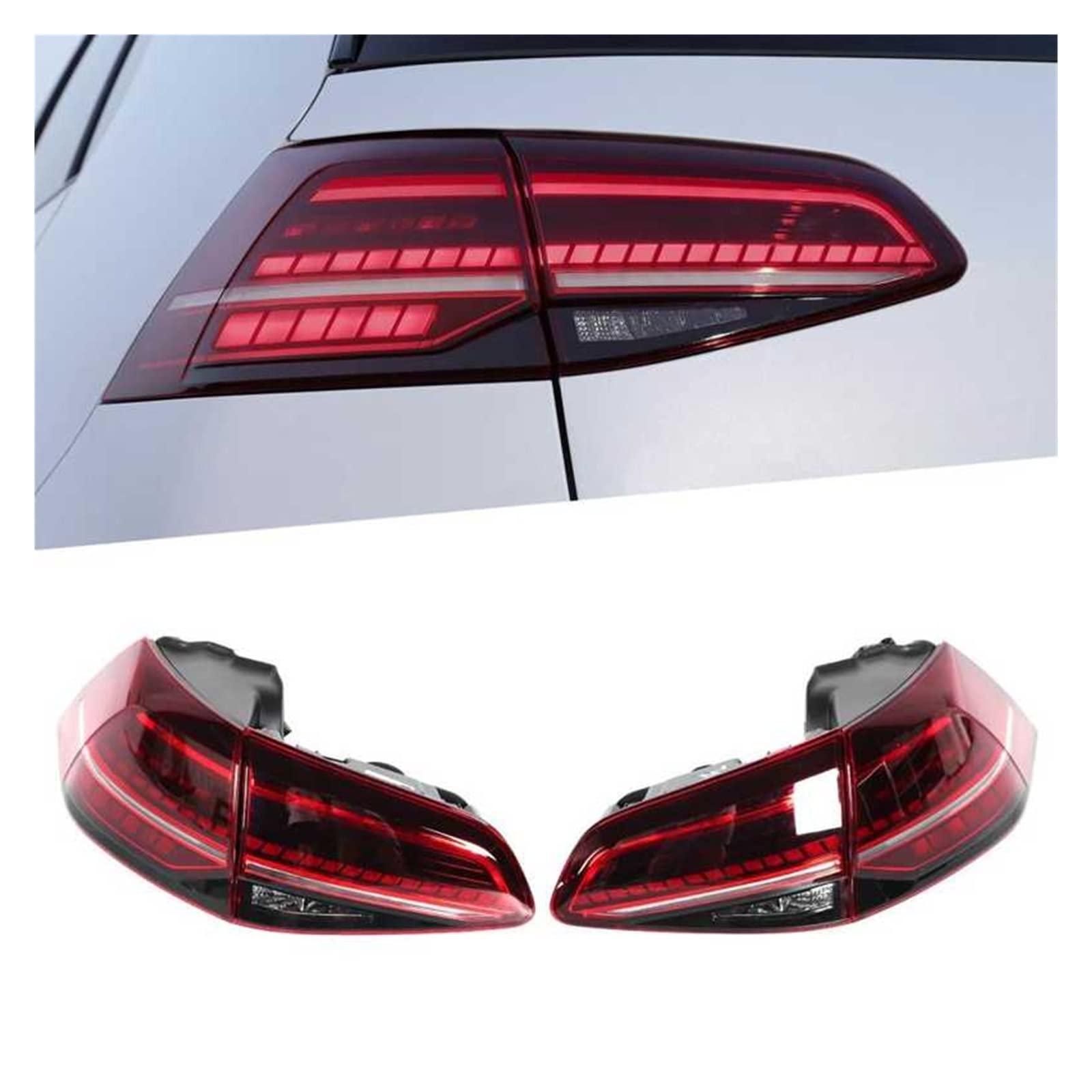 フォルクスワーゲン ゴルフ7.5R テールライトセット Amazon.com: GediZ R‑Look Full LED Dynamic Tail Lights Assembly