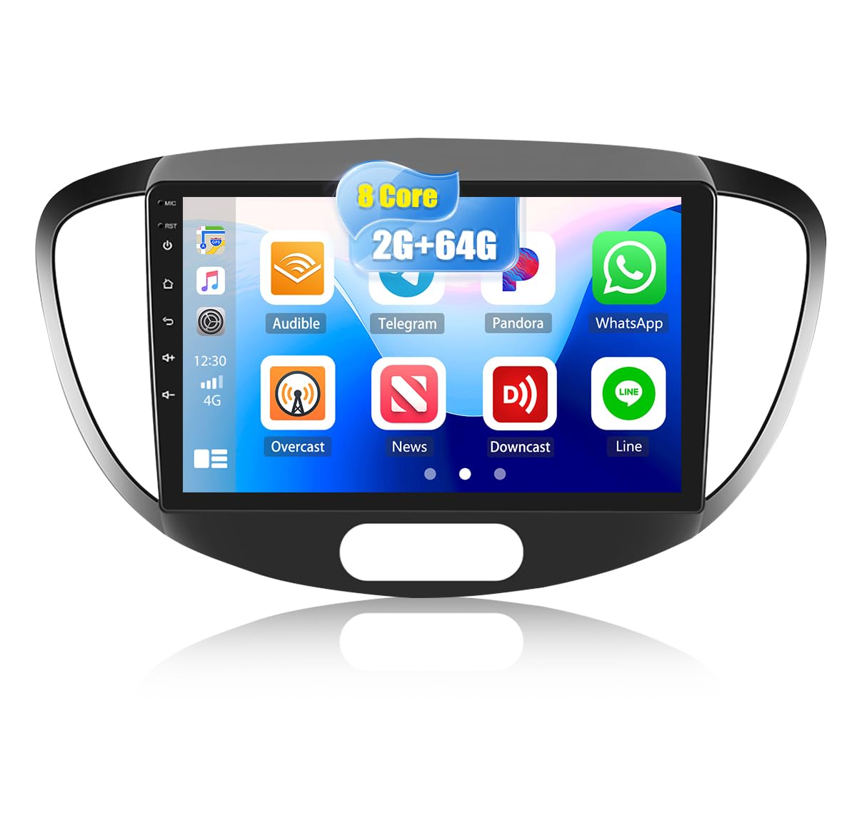 Autoradio Android 15 CAMECHO 9" Per Hyundai I30 2011-2015 – 4+64GB, Carplay Wireless, GPS, WiFi, Camera Posteriore AHD E 32EQ