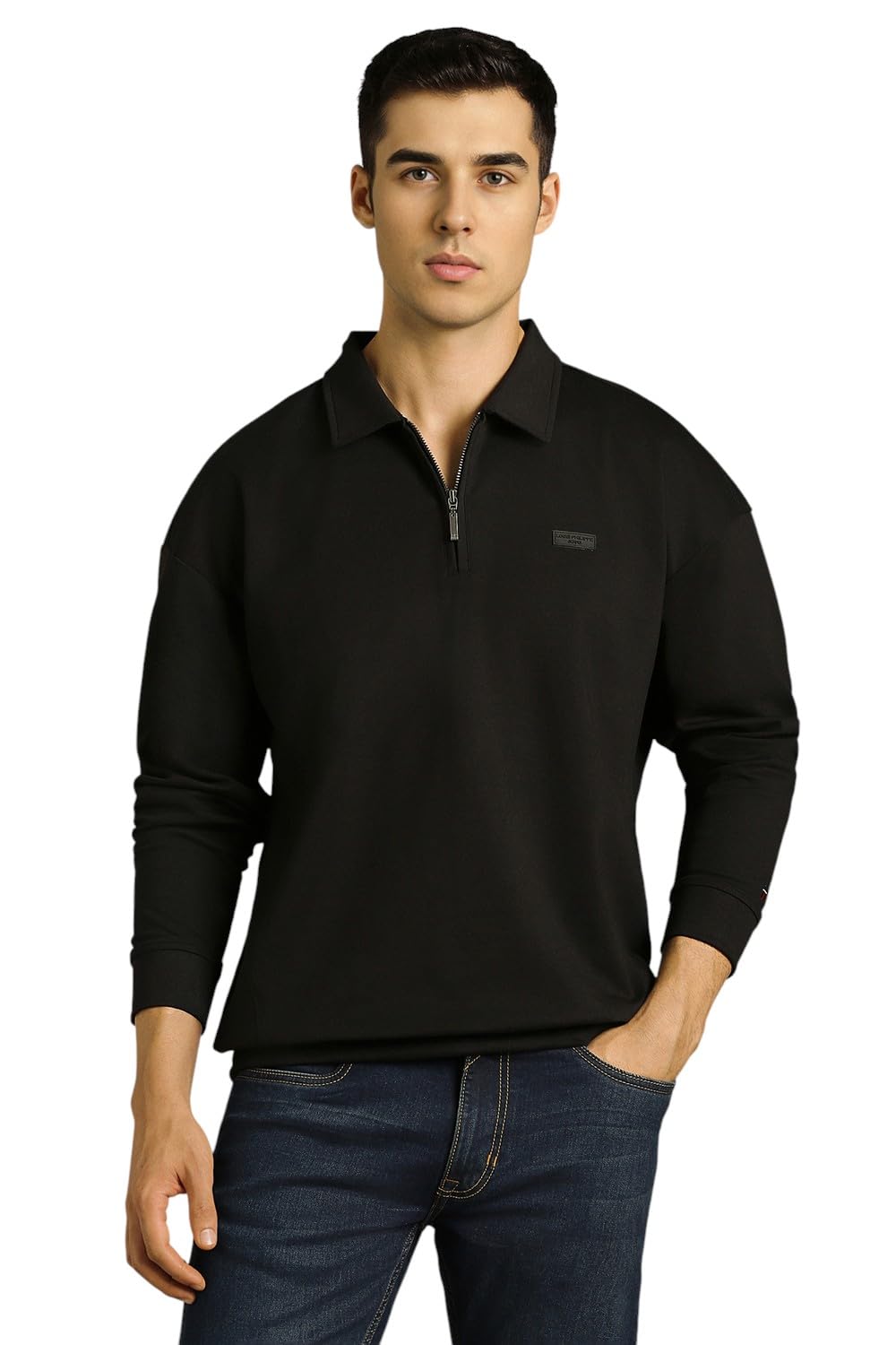 louis philippe Men's Solid Regular Fit Sweatshirt-picture-16
