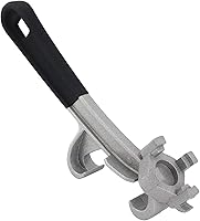 Vista 1 de Llave Bung, llave de bola 3 en 1 de acero al carbono con cubierta antideslizante, abridor de tapa de cubo, llave de barril multifuncional