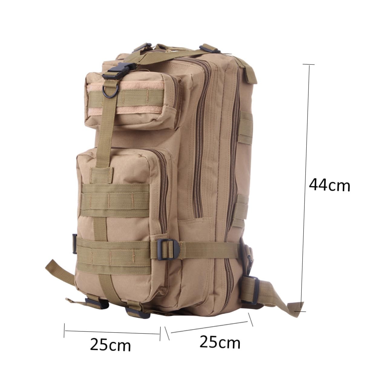 Zaino Camouflage per Escursioni e all Design Ergonomico con Spallacci Regolabili e Scomparti per Trekking