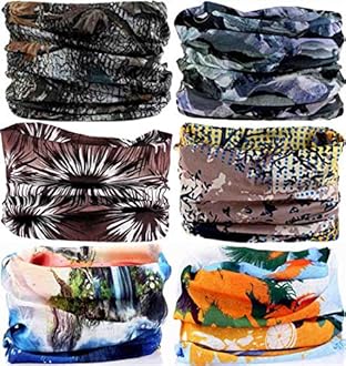 VANCROWNHeadband Neck Gaiter Head Wrap Headwear Face Mask Magic Scarf Bandana for Men and Women
