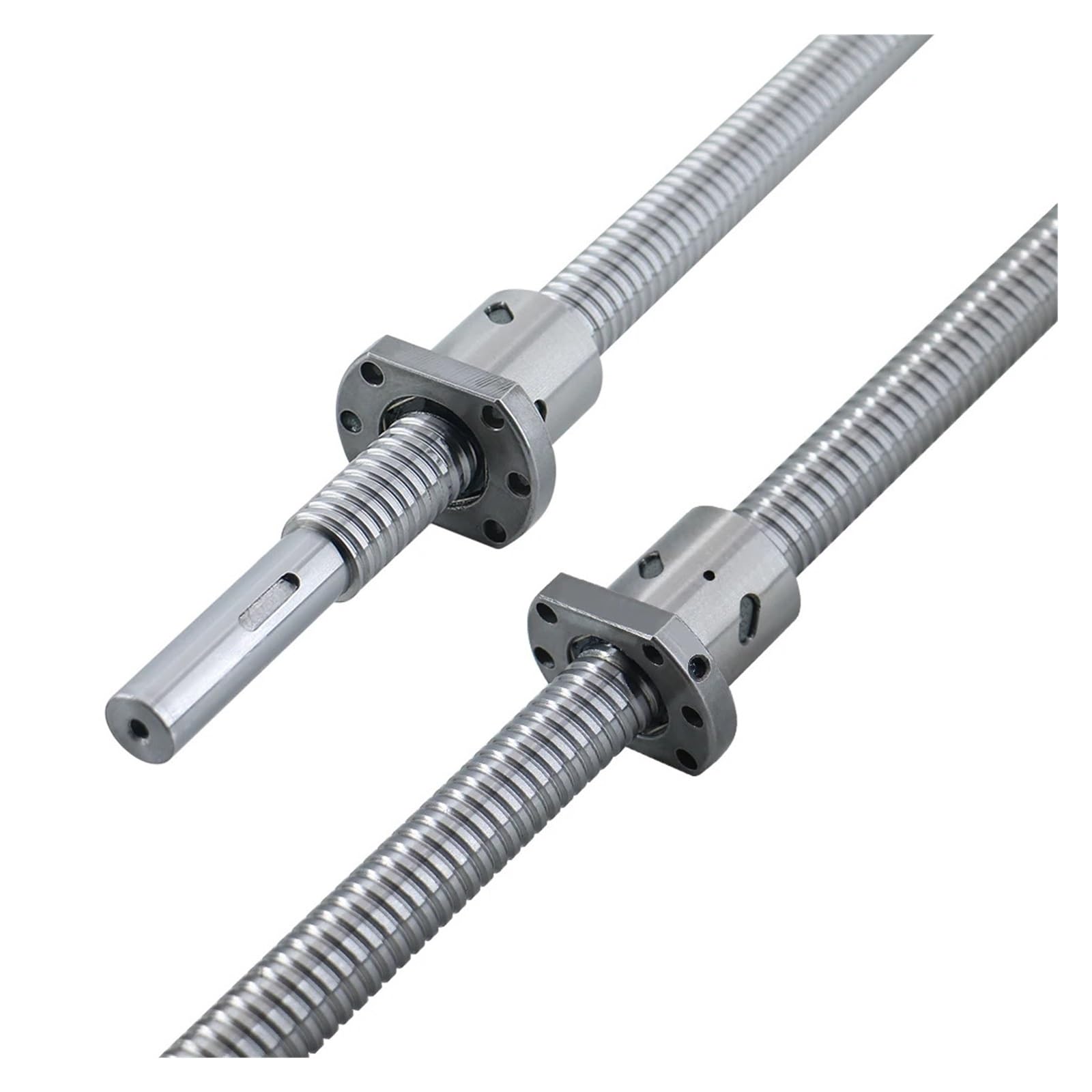 Metal Ball Screw nut end Processing SFU1204 C3 Level Ground Ball Screw R12 Lead 4mm Ballnut 0.001mm/300mm? High Precision(1000mm)