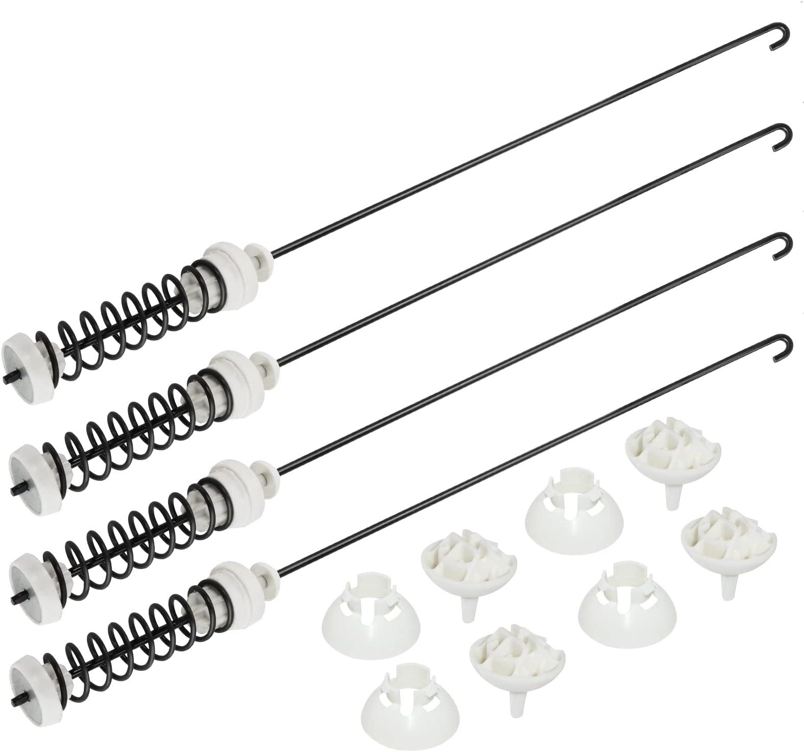 Blutoget Updated W10780048 Washer Suspension Rod Kit - Fit for Whirlpool WTW4800XQ4 WTW4800XQ1 WTW4800XQ2, May-tag MVWC200XW2, Admiral ATW4675YQ1,W10257087, W10257088-5 Year Warranty (Pack of 4)