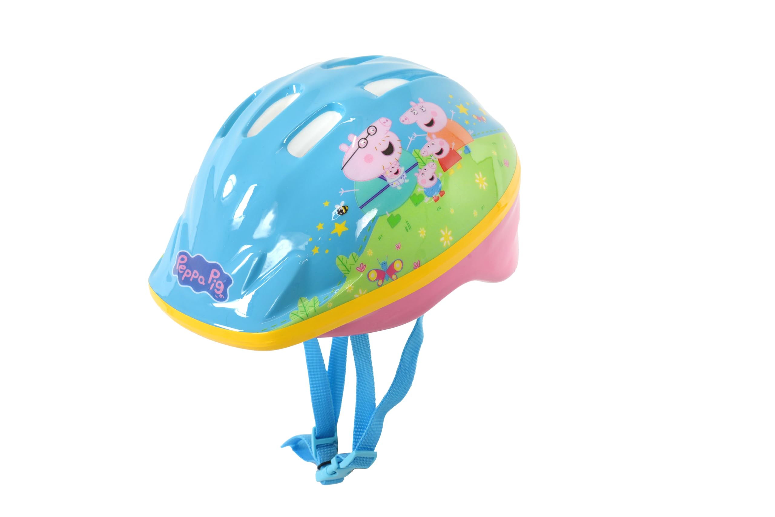 Peppa Pig Kinder-Sicherheitshelm, leicht, für Fahrrad, Skaten, Roller, Fahrrad, verstellbar, für Alter 2–4 Jahre, 48–52 cm Sport & Freizeit