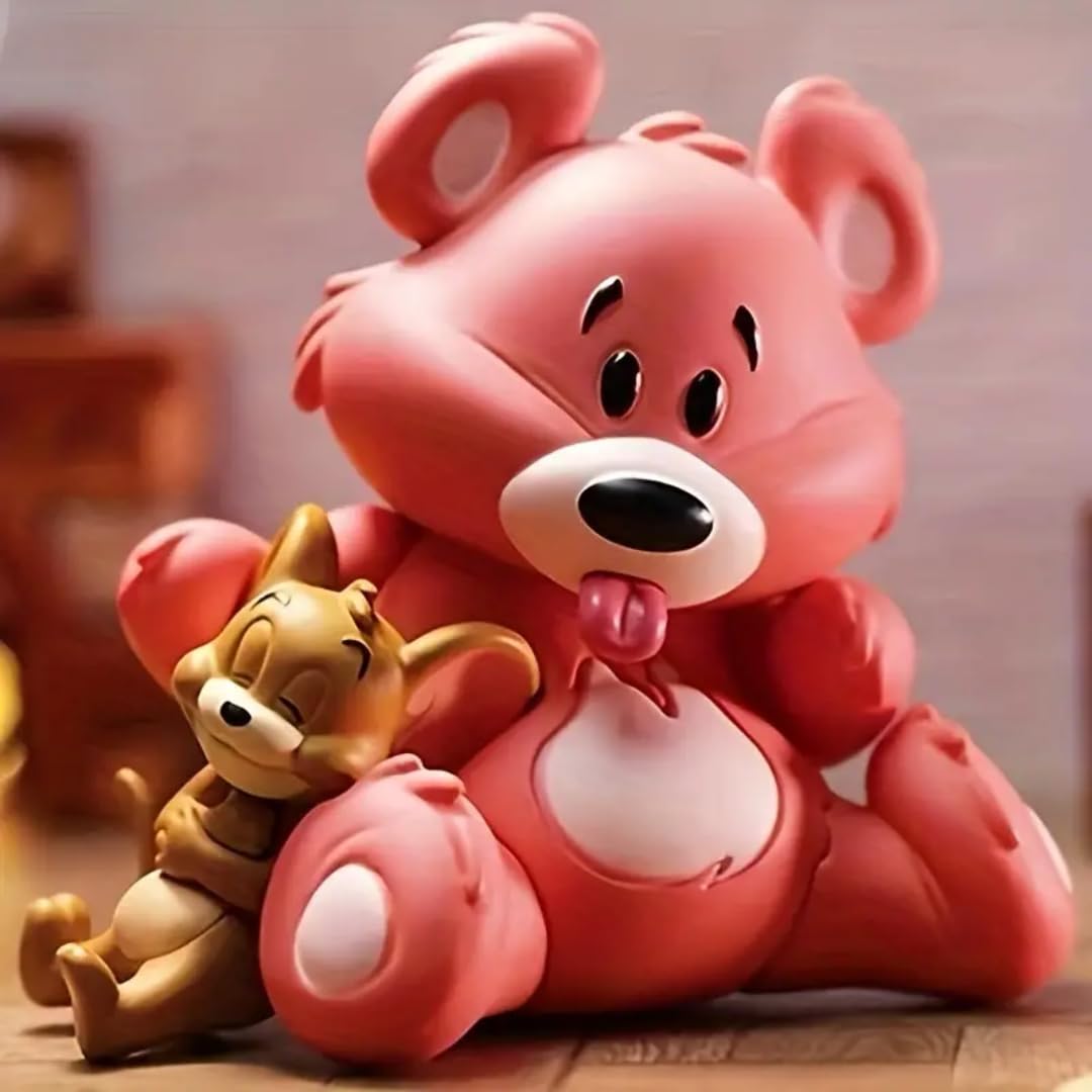 Geekmonkey Cuddly Companion: Jerry with Teddy Bear - Adorable 6.5 cm Figurine (Pack of 1) (jerryteddy)