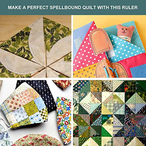 Jaquiain Double Strip Quilt Ruler, 10 Inch Acrylic Quilting Triangle Rulers, Non- Quilting Rulers And Templates #TOP4