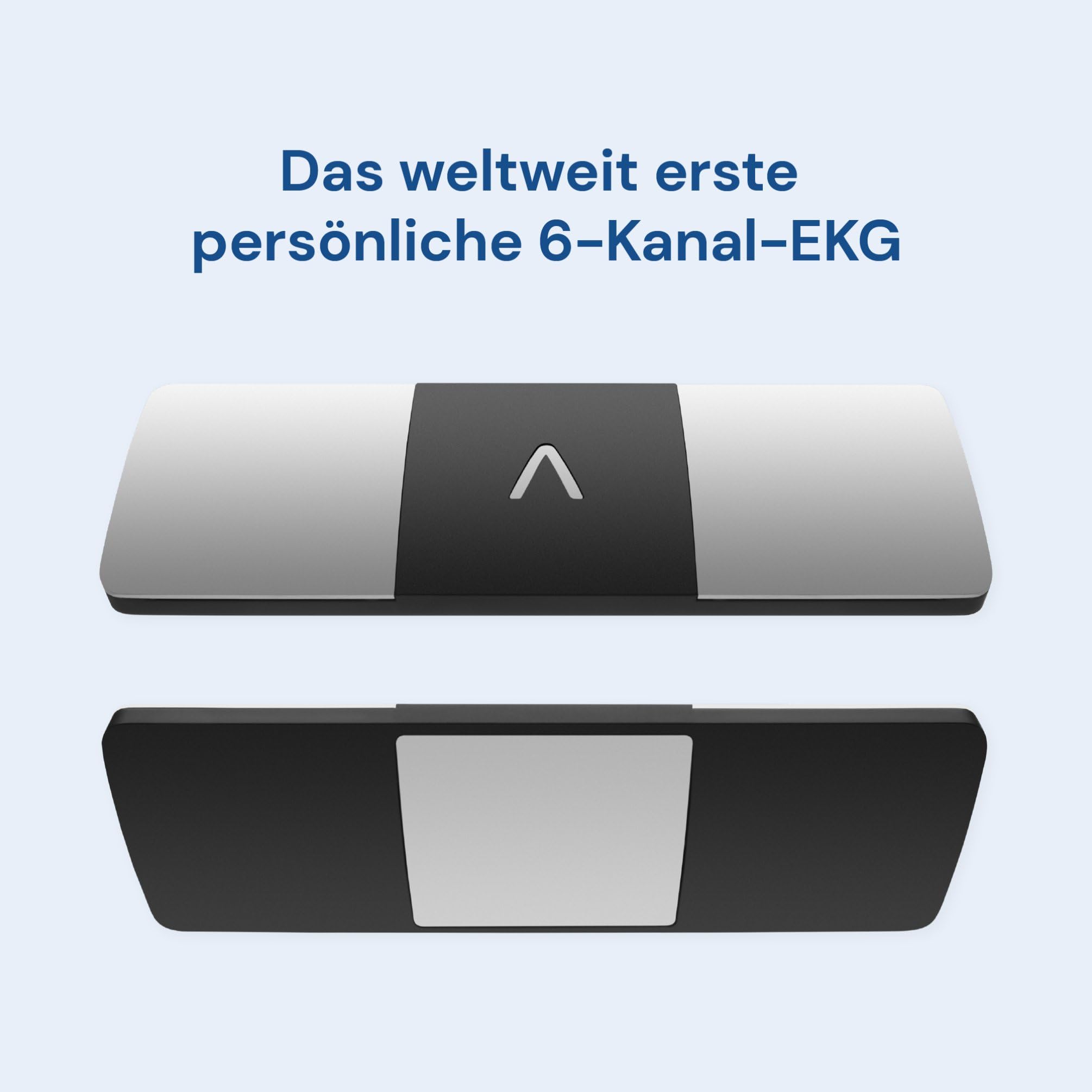 KardiaMobile 6-Kanal Personal-EKG Herzfrequenz-Monitor – Sechs Ansichten des Herzens, erkennt Vorhofflimmern, schnelle Ergebnisse