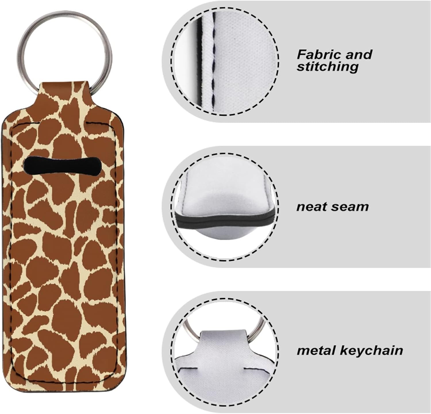 Miniatura 6 de Coldinair Llavero con diseño de lápiz labial, soporte para bálsamo labial, llaveros para mujer