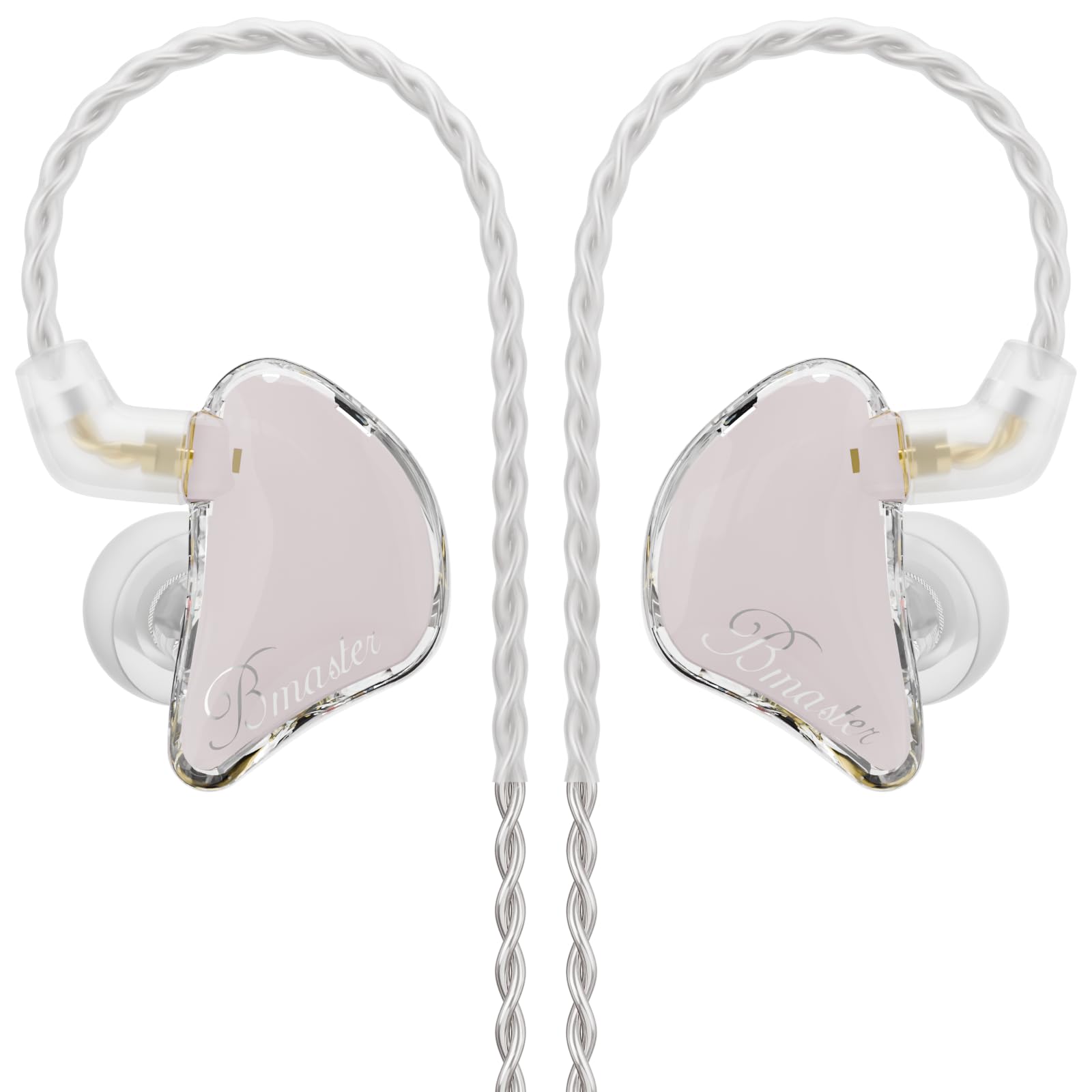 BASN in Ear Monitor Headphones, Triple Driver IEM Earphones with Powerful Bass, Noise Isolation HiFi Stereo Wired Earbuds for Musicians Singers