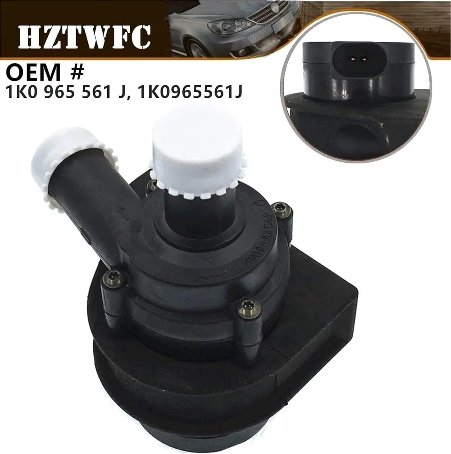 Car Engine Cooling Water Pump Connect Cable Compatible For VW Tiguan Golf Passat CC For A3 Q3 TT Compatible For Octavia Superb SEAT Altea Leon(Pump cable)