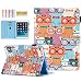 Produktbild Dteck iPad 9.7 2018 2017 Hülle/iPad Air 2 Hülle/iPad Air Hülle Slim Fit PU Leder Smart Cover Auto Sleep Wake Mädchen Frauen Wallet Case für Apple iPad 9.7 6th 5th Gen/iPad Air 1 2 #03_Glass Cats
