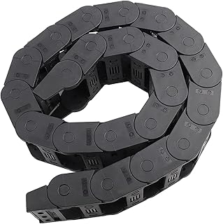 Alvinlite R55 25x57mm 1M Black Plastic Chain Nylon Cable Drag Chain Bridge Type Wire Carrier Drag Chain for CNC Machine Tools|etc Cable Chain
