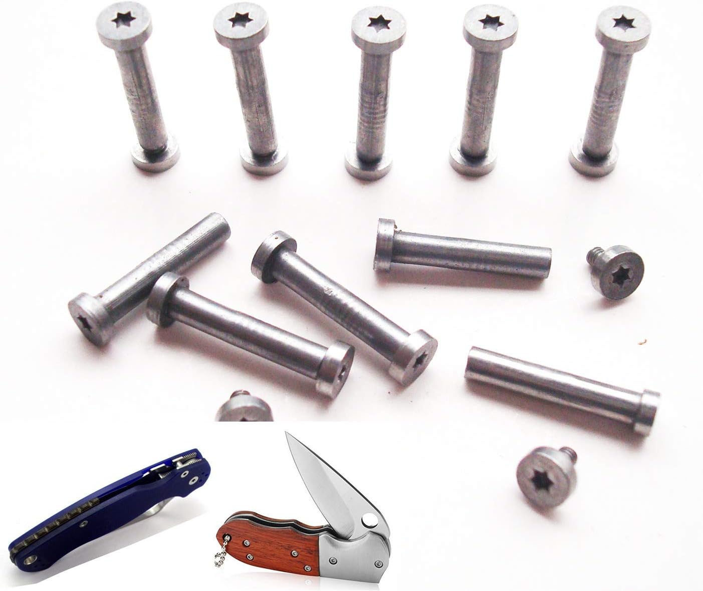 Folding Knife Screws,Hunting Pocket Knives Handle Fasteners,EDC Knife