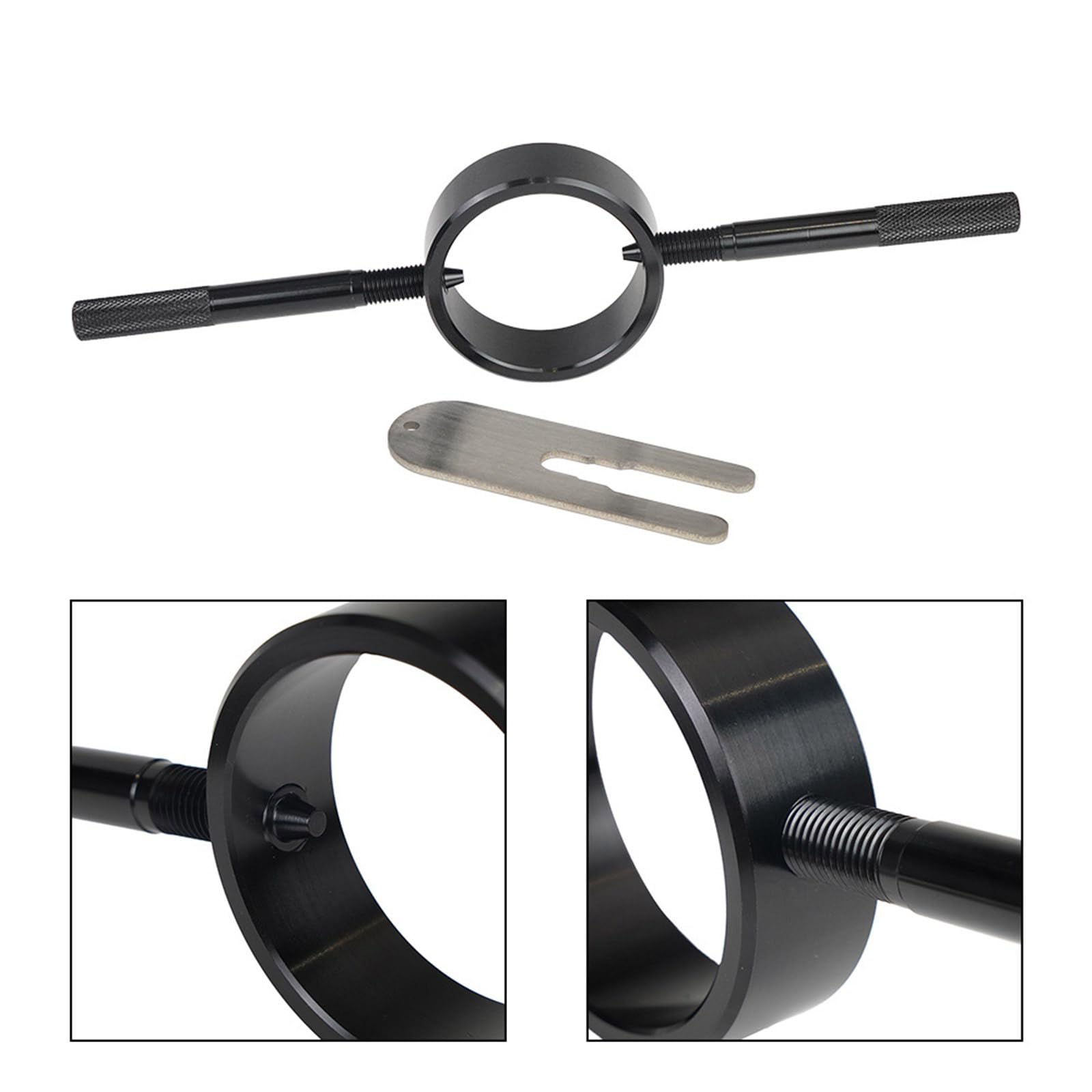 Juego de compresor de Resorte de Horquilla de Motocicleta ergonómico, Herramienta de compresor de Resorte Ajustable, Juego de Herramientas de compresión Segura Ajustable