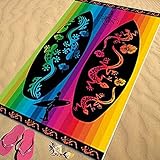 Set TOALLA PLAYA GRANDE () 100% ALGODÓN EGIPCIO MOD: (414a) 90X170CM y PACK CALCETINES MARCA TIENDADELEGGINGS tobilleros anti-presion