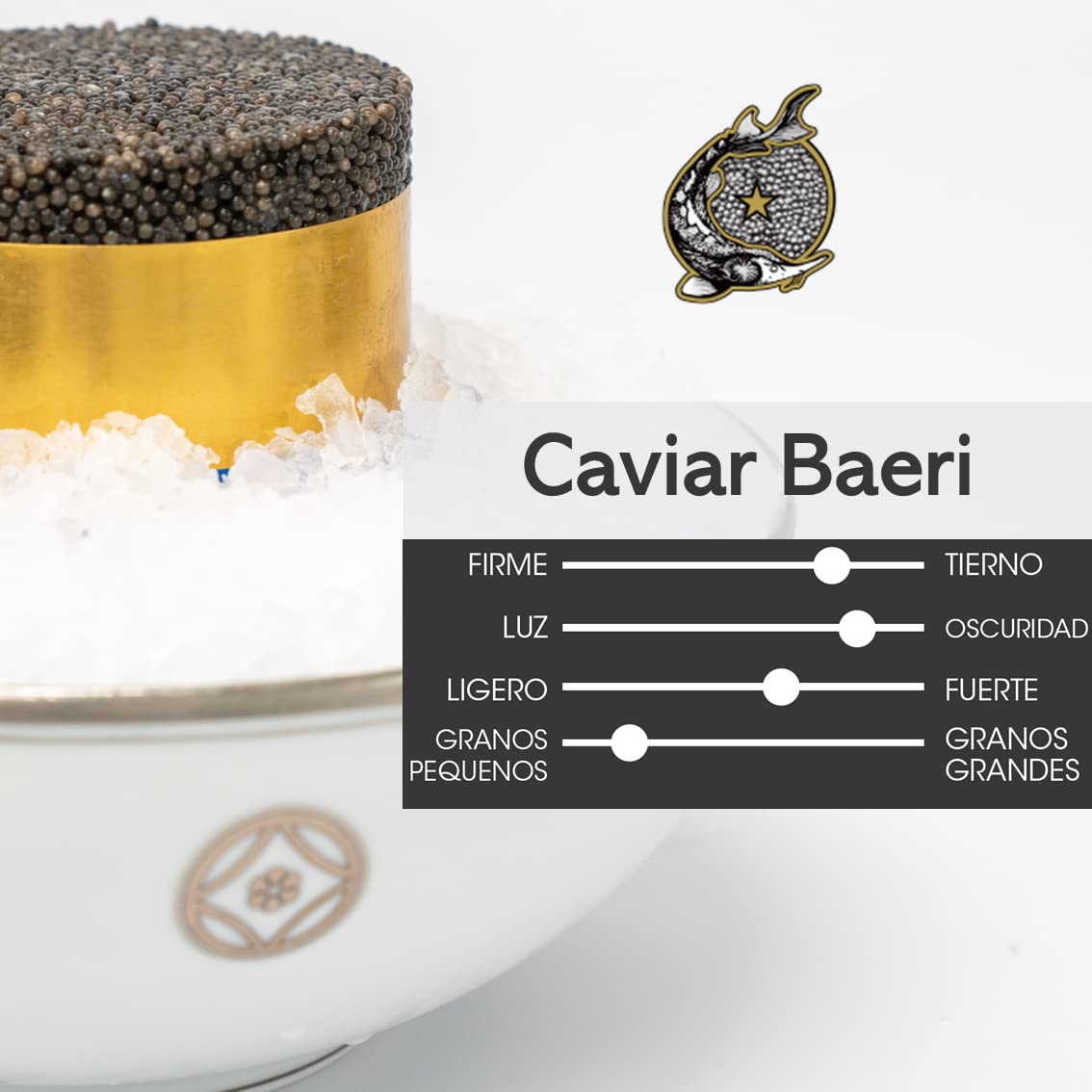Caviar Baeri Francés 250g - Origen Francia - Acipenser Baerii - Entrega Refrigerada - CAVIAR AMBASSADE