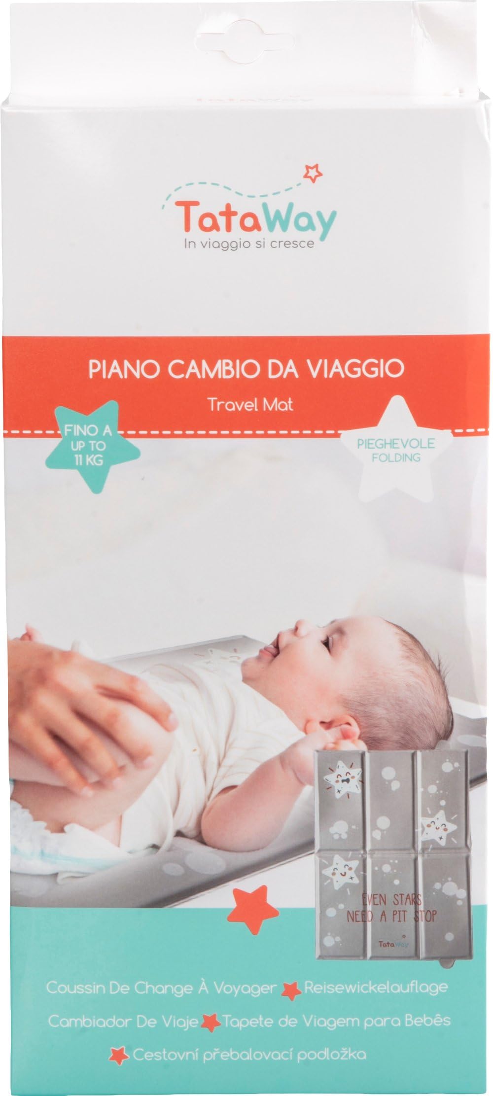 Table à langer pliable portable pour bébés, matelas à langer de voyage imperméable et compact, avec poches de rangement, doux et lavable, idéal pour les sorties et les voyages